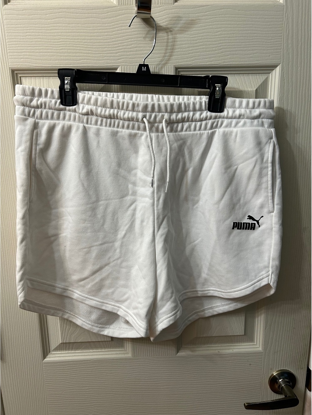 Puma White Sweat Shorts